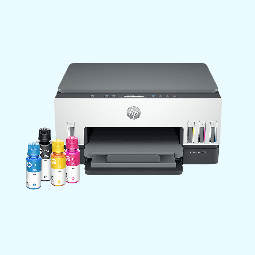 HP Smart Tank 6001 Wireless All-in-One Ink Tank Printer with up to 2 years of ink included, AI-enabled (2H0B9A)