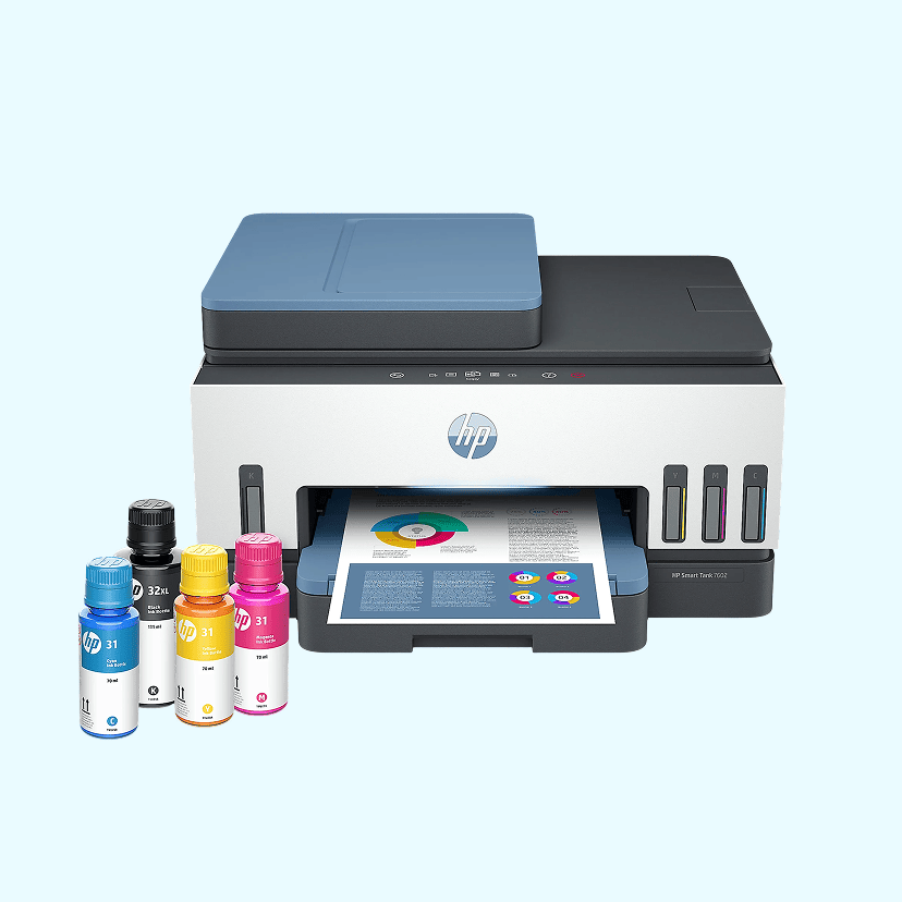 HP Smart Tank 7602 Wireless All-in-One Ink Tank Printer with up to 2 years of ink included, AI-enabled (28B98A)