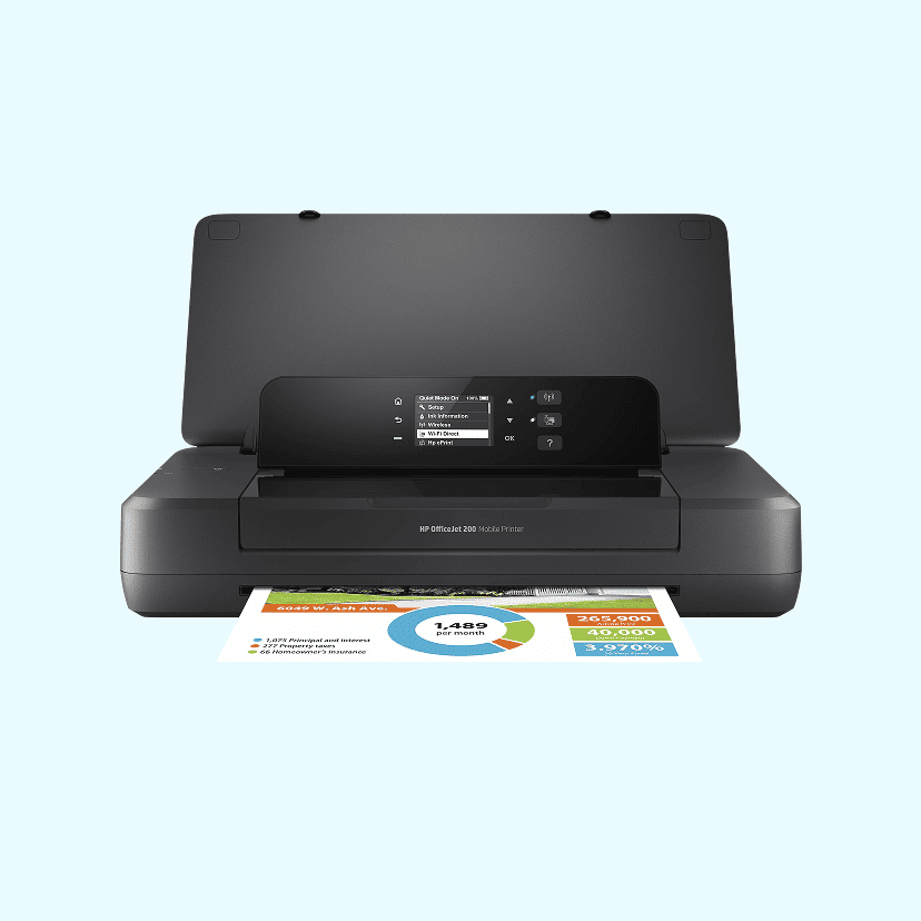 HP OfficeJet 200 Portable Wireless Inkjet Color Printer